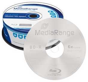 MediaRange BD-R 25 GB 6x25 vnt (MR514)