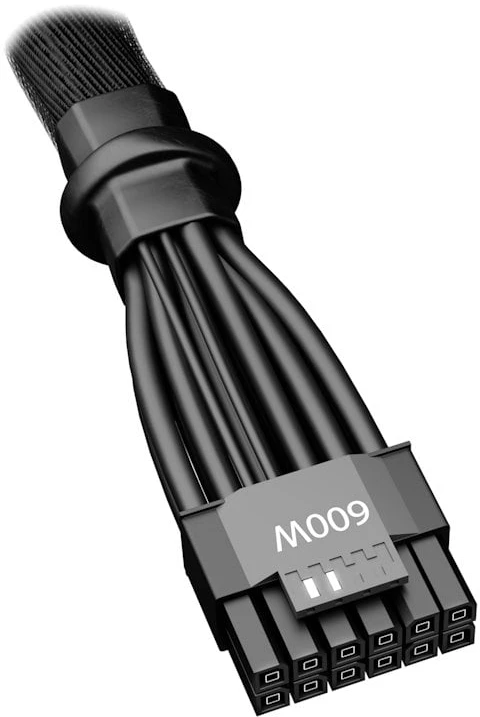 LISTAN BE QUIET 12VHPWR PCIe adapterio kabelis
