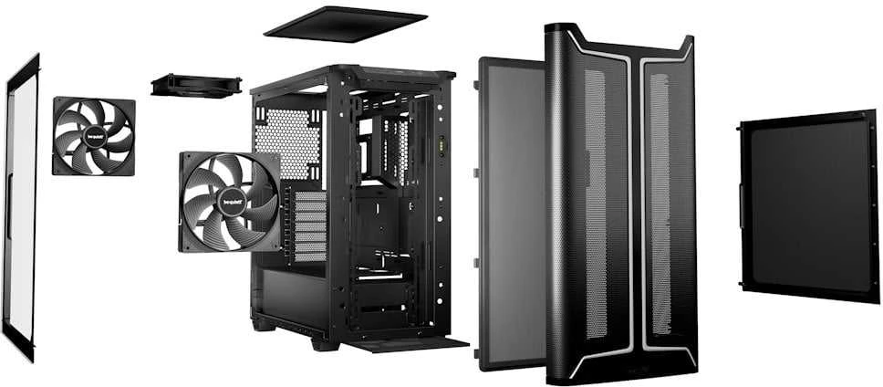 LISTAN BE QUIET Pure Base 501 DX Juodas ARGB