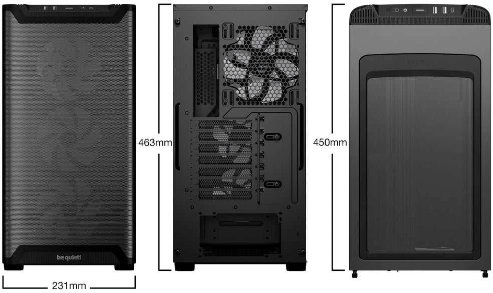 LISTAN BE QUIET Pure Base 501 LX Juodas ARGB