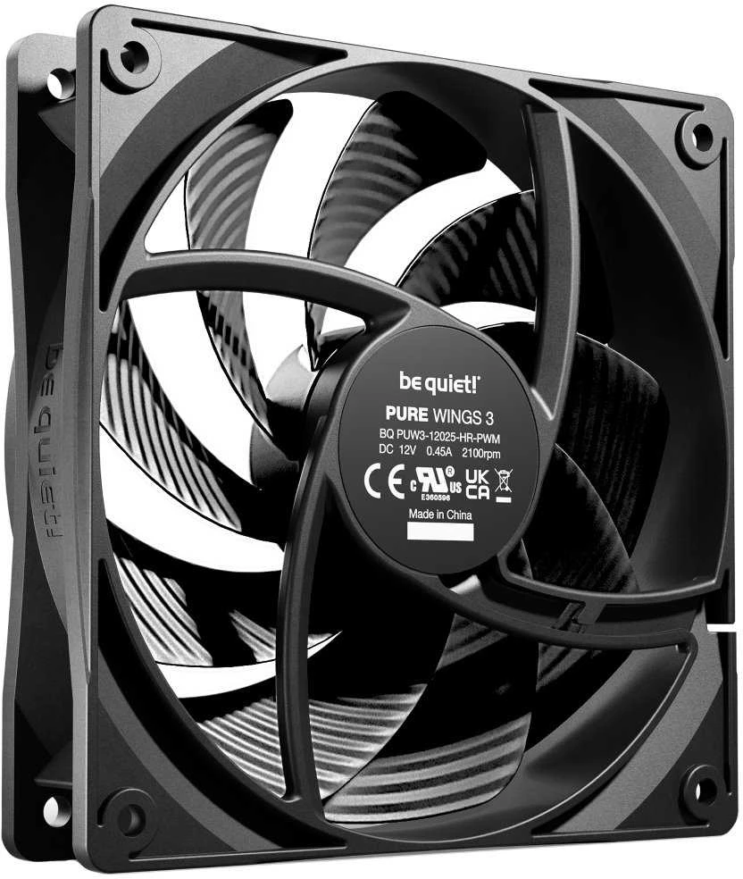 Be Quiet! LISTAN BE QUIENT PURE WINGS 3 120 mm PWM didelės spartos ventiliatorius
