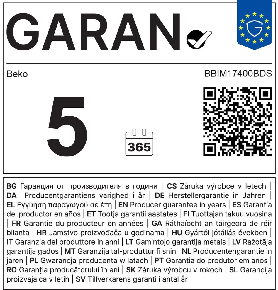 Orkaitė Beko BBIM17400BDS