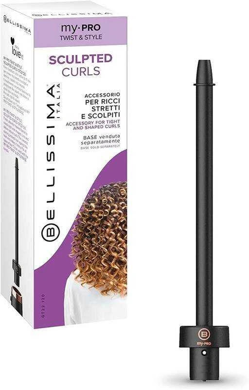 Bellissima Sculpted Curl s attachment Curl s plaukų garbanojimo žnyplės 11769 My Pro Twist & Style GT22 200