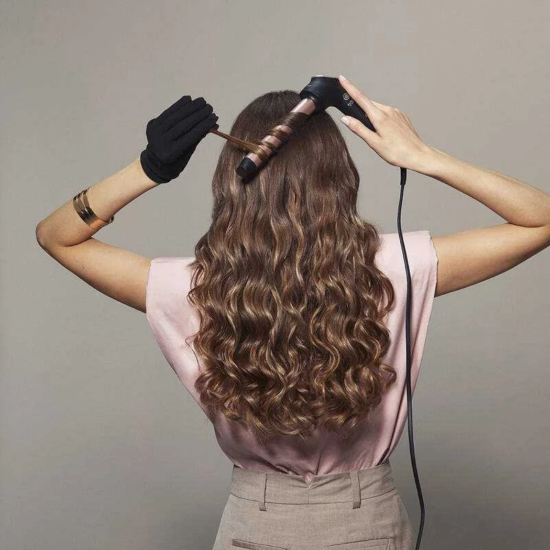 „Bellissima“ garbanojimo žnyplės minkštoms ir apibrėžtoms garbanoms. „Sublime Curl“ su 11855