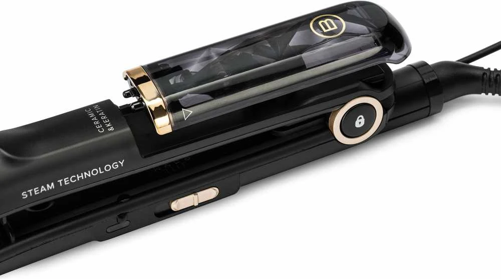Steam Tiesinimo žnyplės - Bellissima - My Pro Steam B28 100 - Protection and Shine - 3 Temperatures - Suitable Visų tipų plaukams