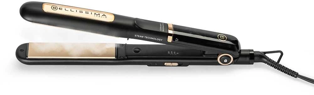 Steam Tiesinimo žnyplės - Bellissima - My Pro Steam B28 100 - Protection and Shine - 3 Temperatures - Suitable Visų tipų plaukams