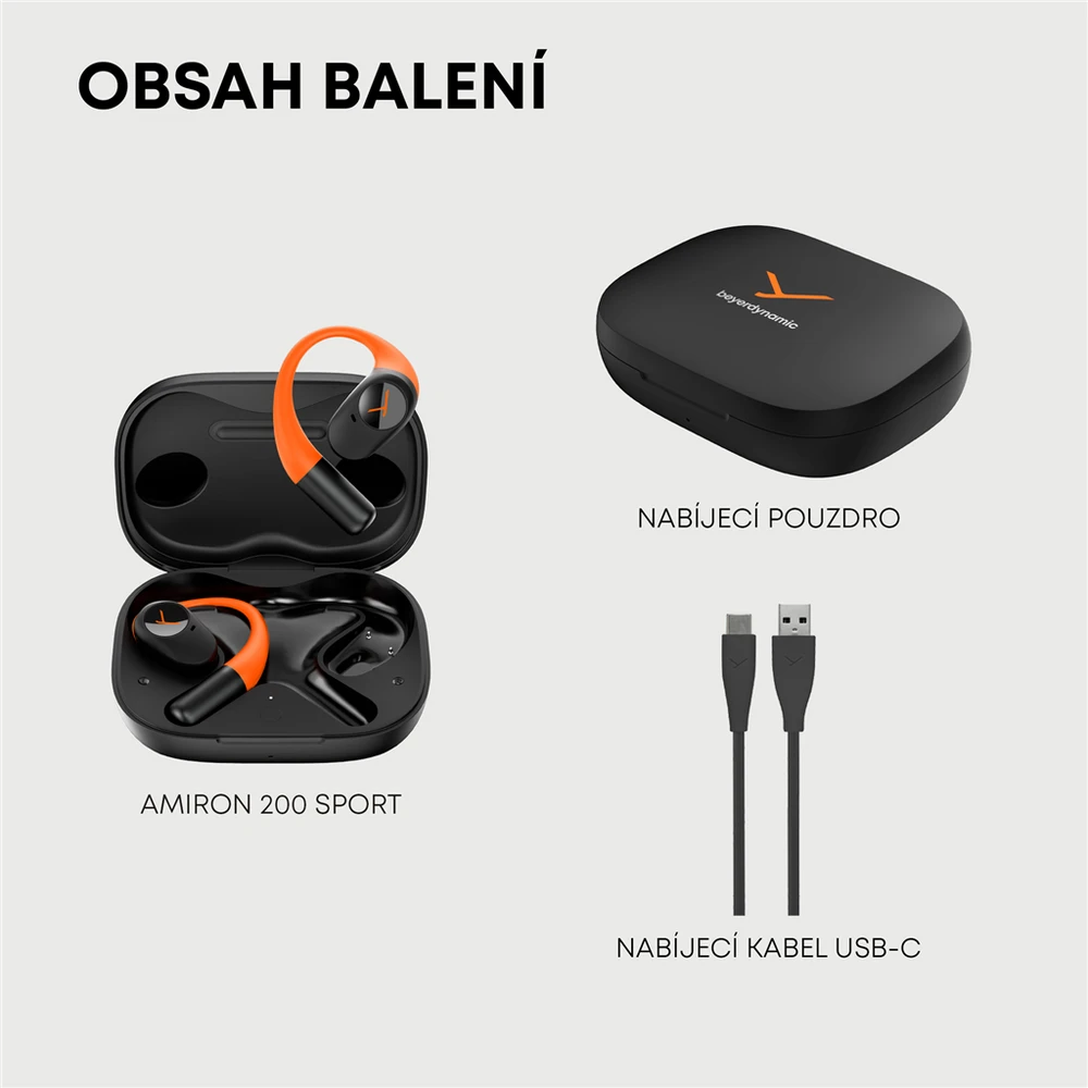 Ausinės Beyerdynamic AMIRON 200 juodas/oranžinis