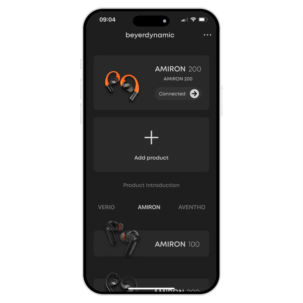 Ausinės Beyerdynamic AMIRON 200 juodas/oranžinis