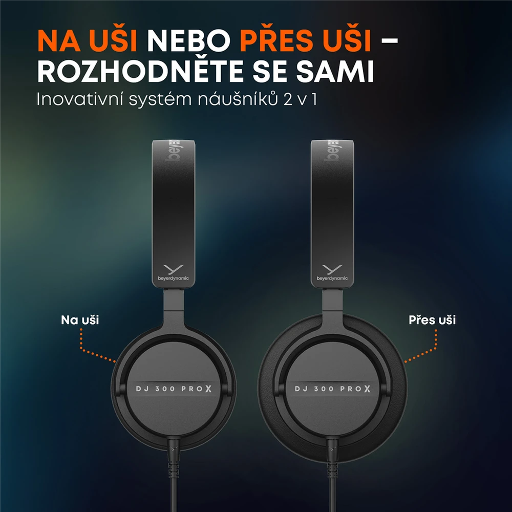Beyerdynamic DJ 300 PRO X CLUB laidinės ausinės | Closed-Back | Juoda | 3.5 mm