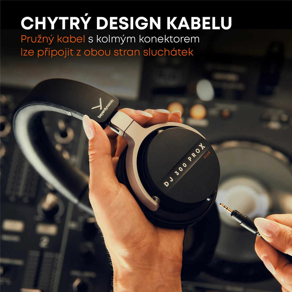 Beyerdynamic DJ 300 PRO X CLUB laidinės ausinės | Closed-Back | Juoda | 3.5 mm