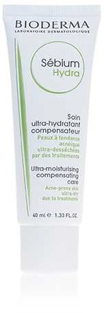 Bioderma Sebium Hydra Moisturising Compensating Creme Drėkinamasis kremas veidui, 40 ml