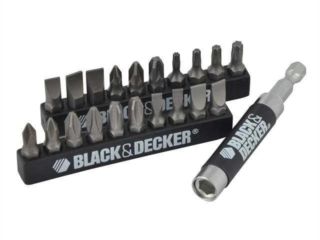Grąžtas Black & Decker Juodas+DECKER Rinkinys AKCESORIÓW 21szt.