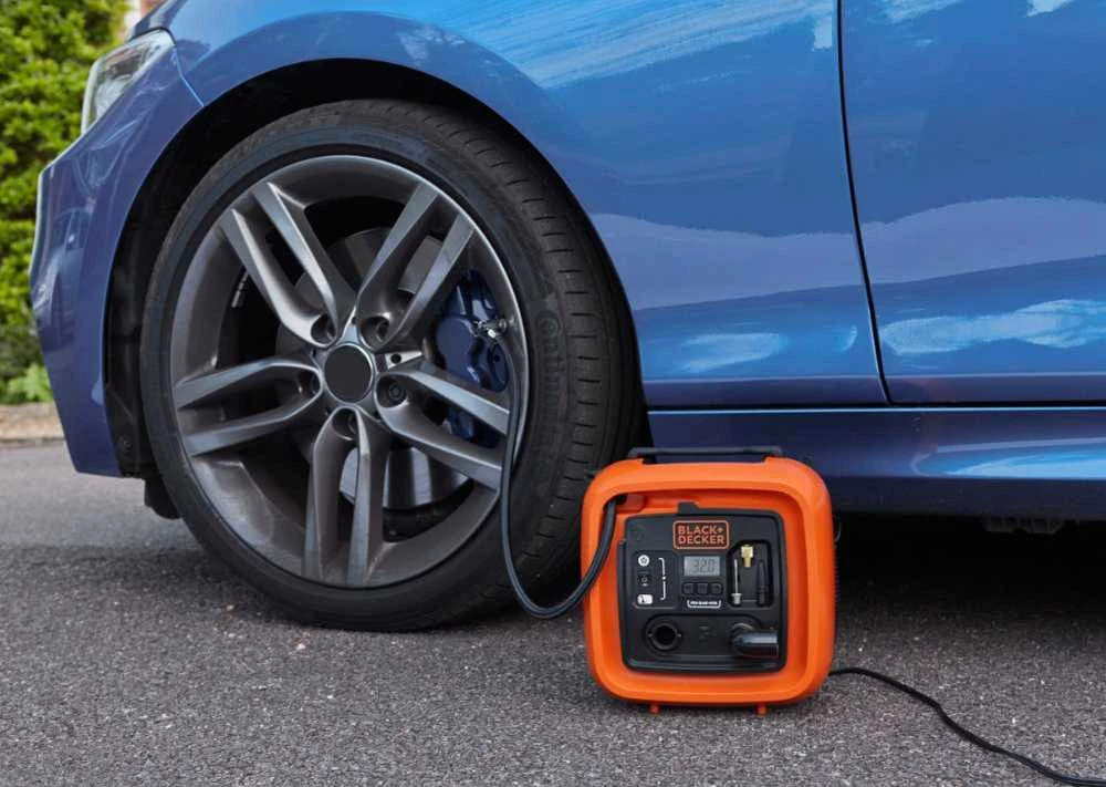 Black & Decker Juodas & Decker kompresorius Juodas+DECKER ASI400-XJ Automotive 12V