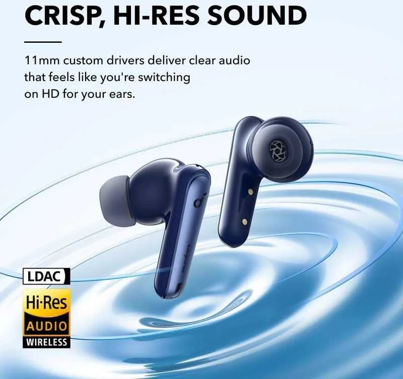 Belaidės ausinės Anker Soundcore Liberty 4 NC, Tamsiai mėlynos