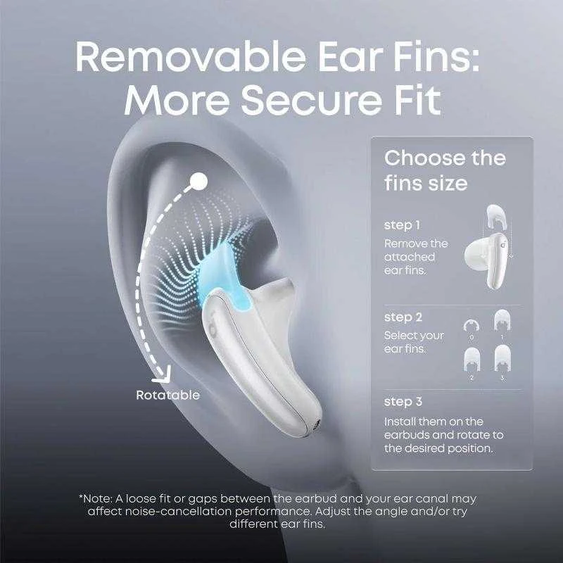 Ausinės Anker Soundcore Earbuds | Liberty | Bluetooth | Semi-į ausis įkišamos | Mikrofonas | Baltas | Noise canceling | Belaidės