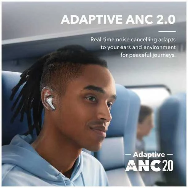 Belaidės ausinės Anker Soundcore Liberty 4 NC, Baltos
