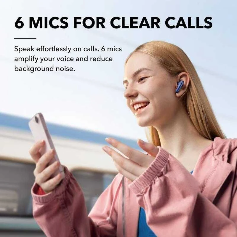 Belaidės ausinės Anker Soundcore Liberty 4 NC, Tamsiai mėlynos