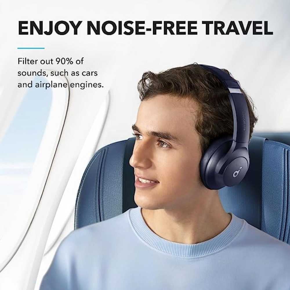 Ausinės Anker Soundcore Q20i ausinės, Mėlynos