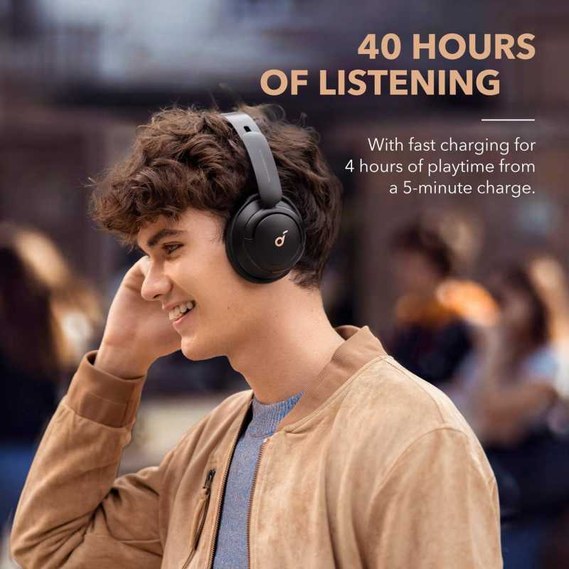 Belaidės ausinės Anker SoundCore Life Q30, Mėlynos spalvos