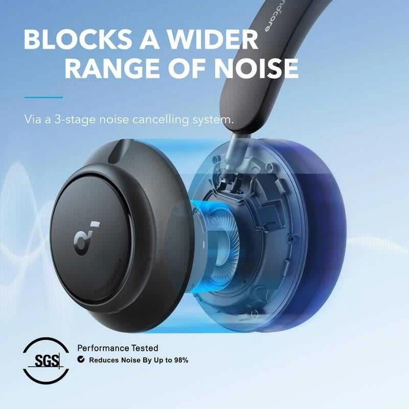 Ausinės Anker Soundcore Space Q45, Juodos