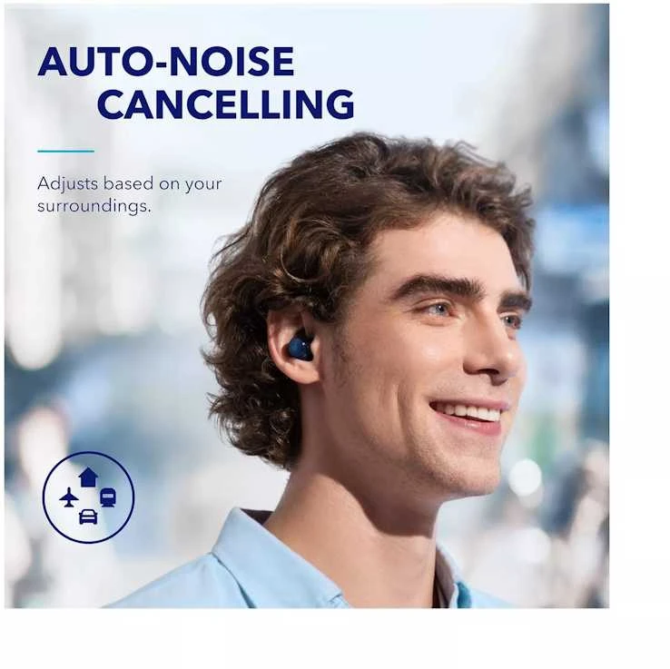 Ausinės Anker Soundcore Space A40, Mėlynos