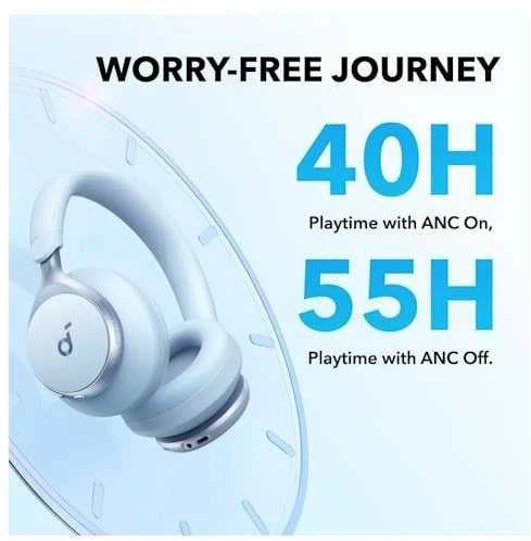 Ausinės Anker Soundcore Space One, Mėlynos spalvos