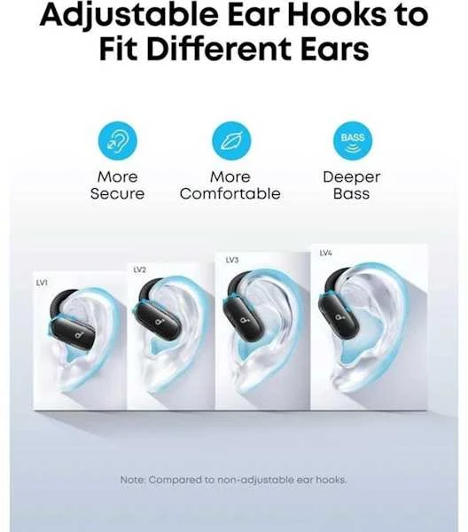 Anker Soundcore V40i – reguliuojami ausinių lankeliai