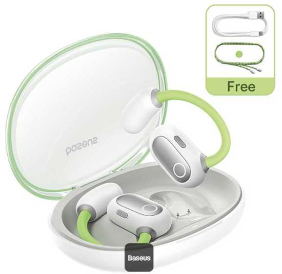 Ausinės Earphones TWS Baseus Eli Sport 1, (žalias)