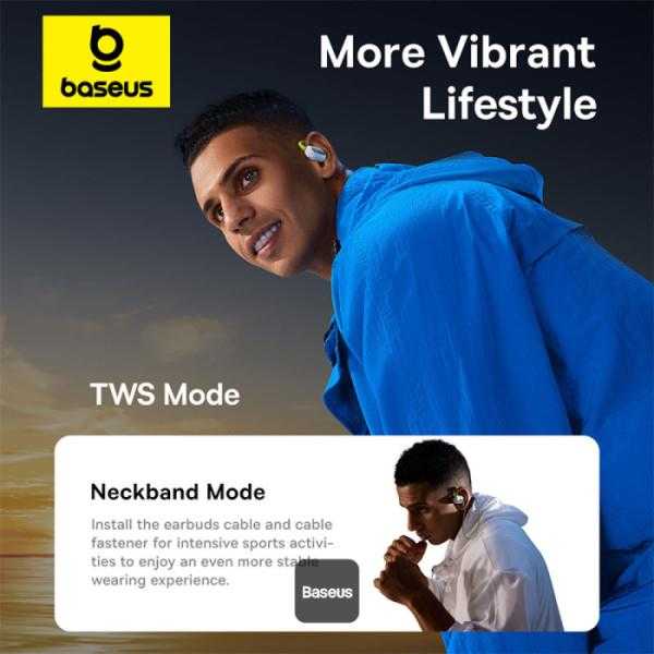 Ausinės Earphones TWS Baseus Eli Sport 1, (žalias)