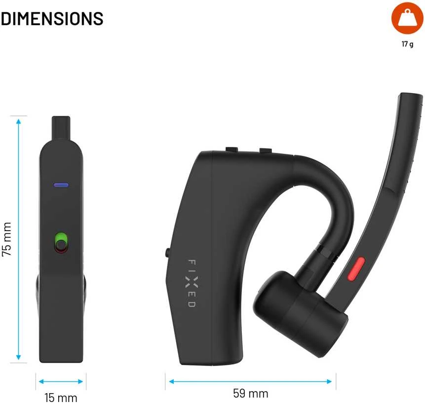 Fixed | Ausinės | Talk Pro | Bluetooth | Juodas