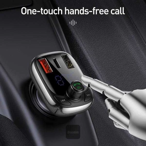 Automobilinis Bluetooth MP3 grotuvas Baseus T Shaped S-13 Juodas OS