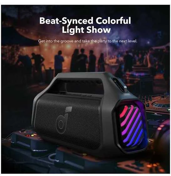 Nešiojama kolonėlė Anker Soundcore Motion Boom 2 Plus, Juodos spalvos