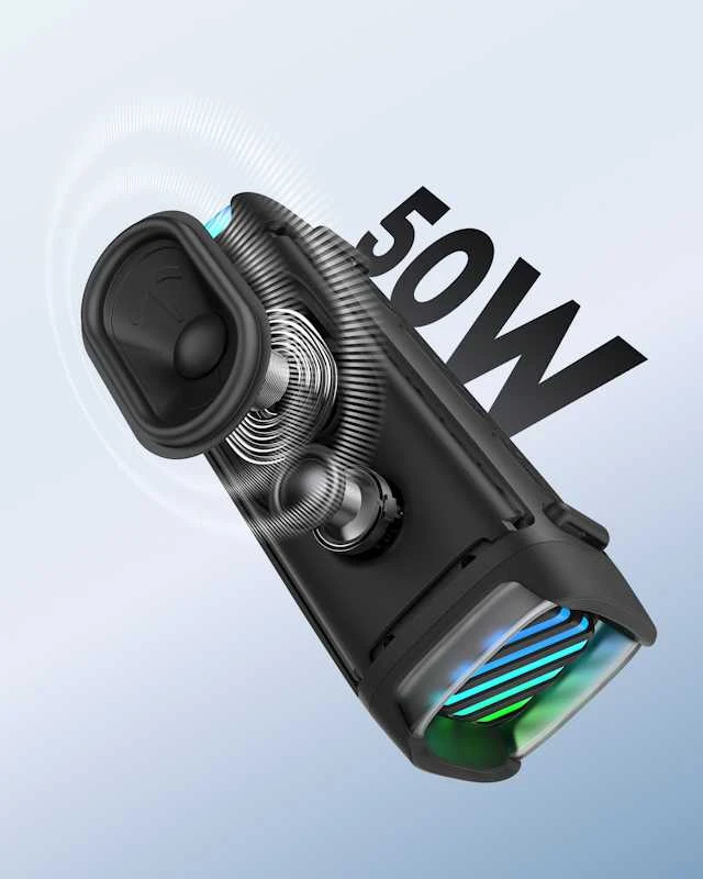 Anker Soundcore Speaker | Boom 3i | 50 W | Atsparus vandeniui | Bluetooth | Belaidė jungtis | Portable | Juodas