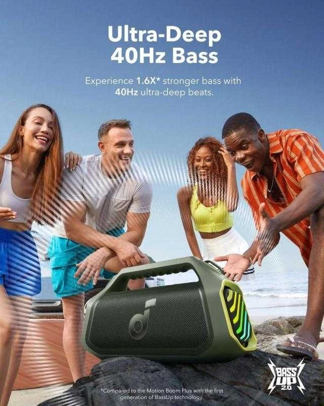 Bluetooth garsiakalbis Anker soundcore Boom 2 Plus žalias