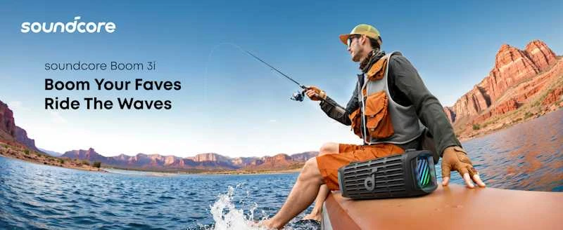 Anker Soundcore Speaker | Boom 3i | 50 W | Atsparus vandeniui | Bluetooth | Belaidė jungtis | Portable | Juodas