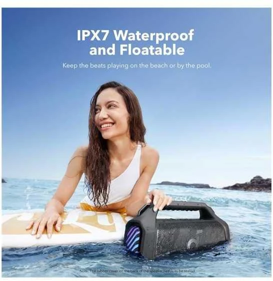 Nešiojama kolonėlė Anker Soundcore Motion Boom 2 Plus, Juodos spalvos