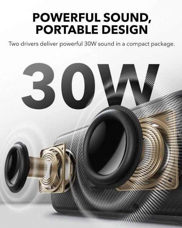 Nešiojama kolonėlė Anker Soundcore Motion 300, Juodos spalvos