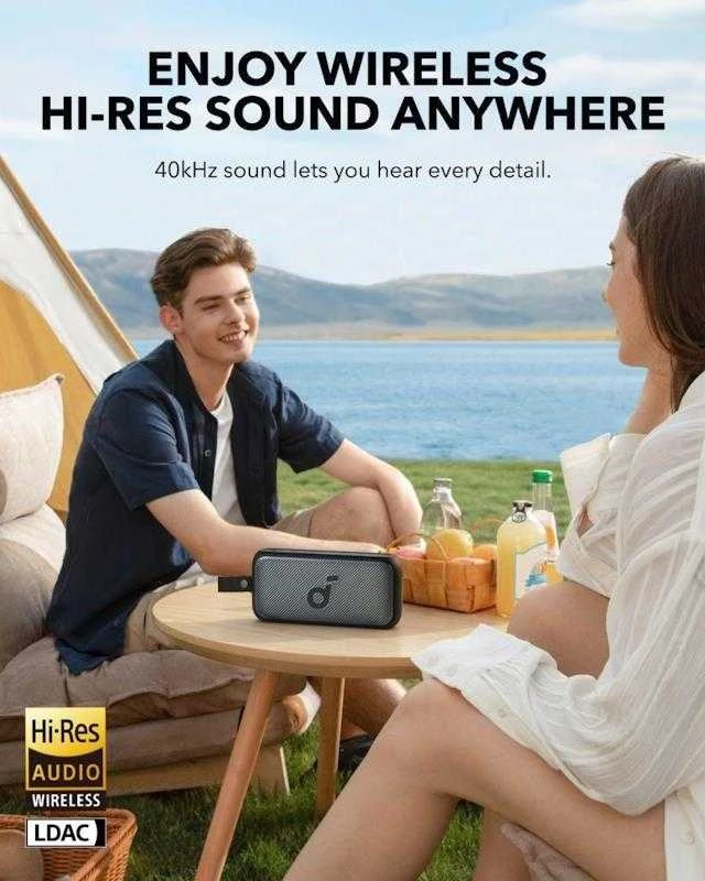 Nešiojama kolonėlė Anker Soundcore Motion 300, Juodos spalvos