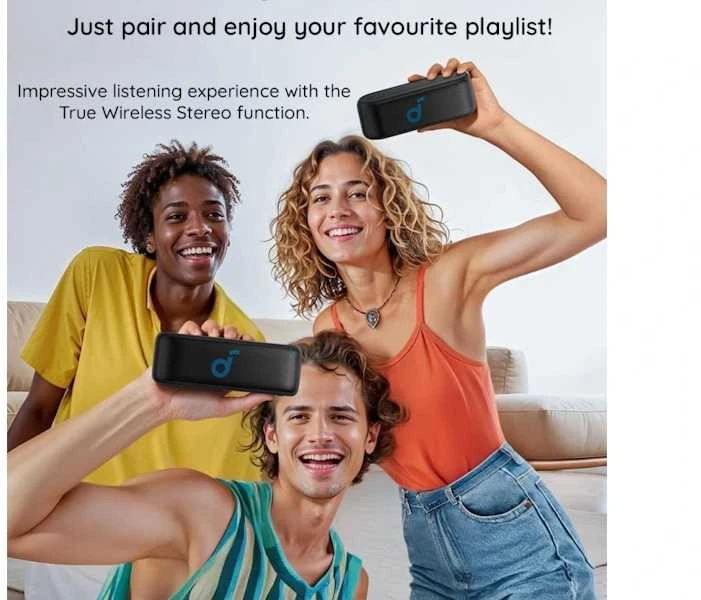 Nešiojama kolonėlė Anker Soundcore Select 2S, Juodos spalvos