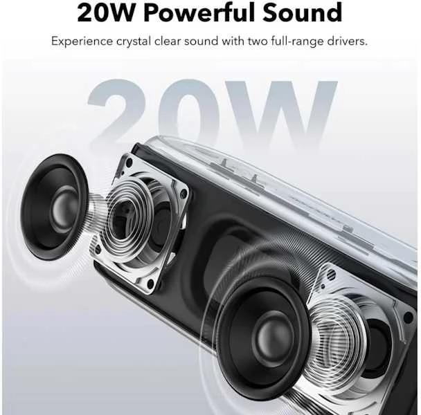 Nešiojama kolonėlė Anker Soundcore Select 2S, Juodos spalvos