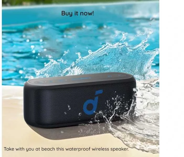 Nešiojama kolonėlė Anker Soundcore Select 2S, Juodos spalvos