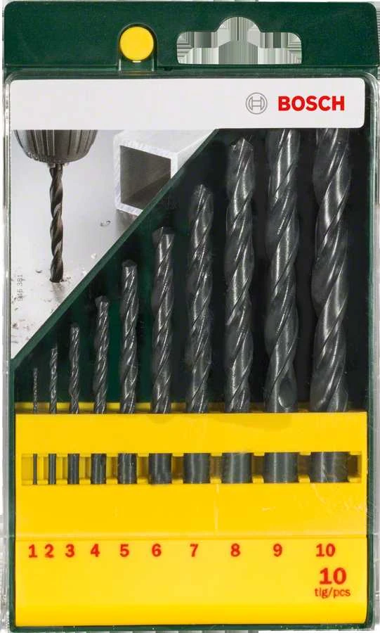 Grąžtas Bosch HSS-R Metal Drill Bit Set 10 pc(s)