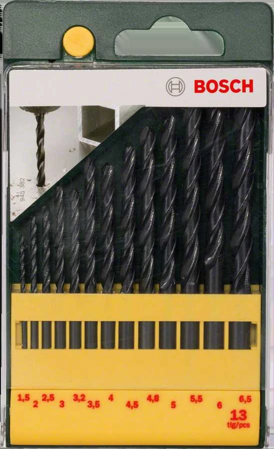 Grąžtas Bosch HSS-R metalinių grąžtų rinkinys, 13 vnt.