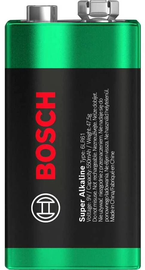 9V Bosch Super Alkaline baterija