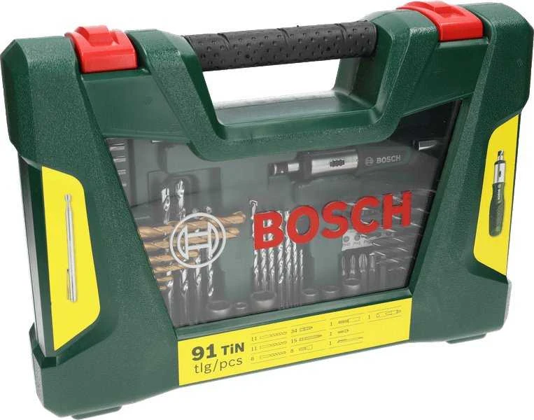 Grąžtas Įrankių komplektas Bosch 2607017195; 91 vnt.