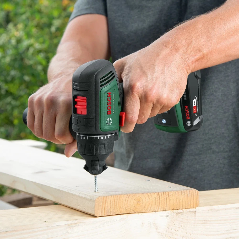 Bosch AdvancedDrill 18V-80 be akumuliatoriaus ir kroviklio Akum.suktuvas Quicksnap