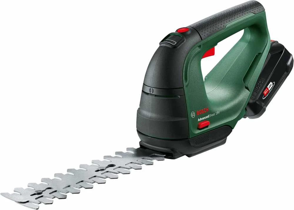 Krūmų ir žolės akumuliatorinių žirkių rinkinys Bosch Advanced Shear 18V-10 Be akumuliatoriaus ir kroviklio