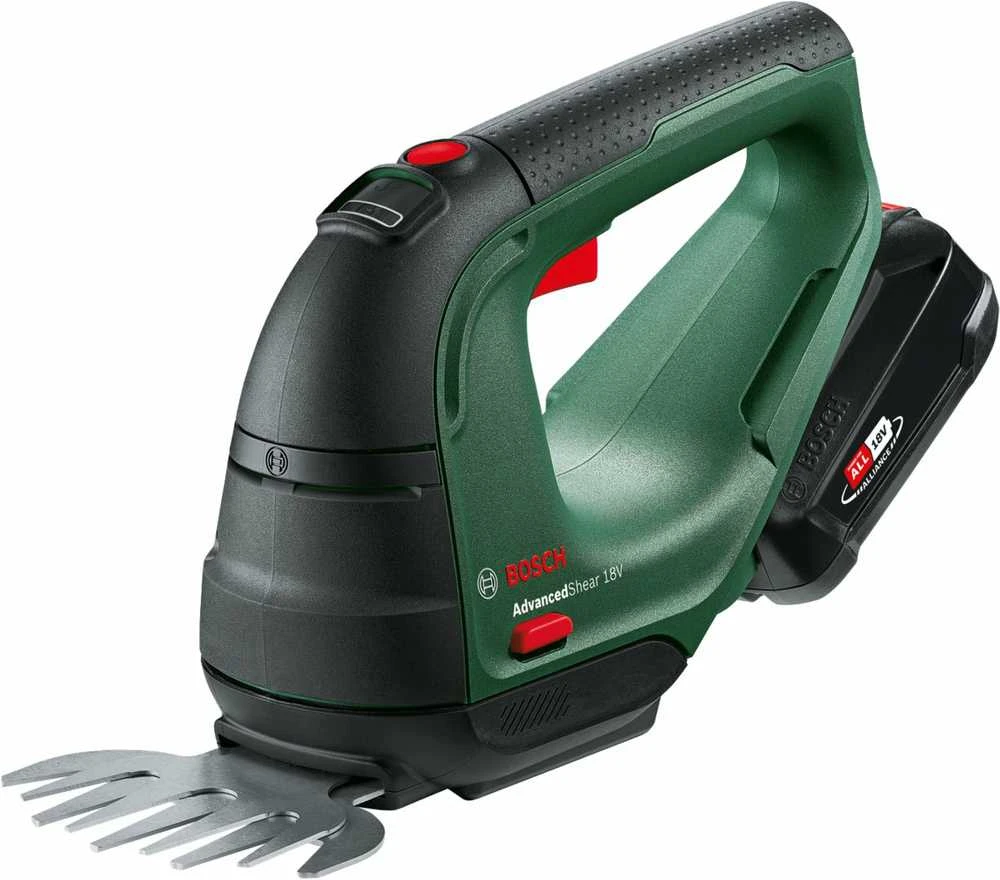 Krūmų ir žolės akumuliatorinių žirkių rinkinys Bosch Advanced Shear 18V-10 Be akumuliatoriaus ir kroviklio