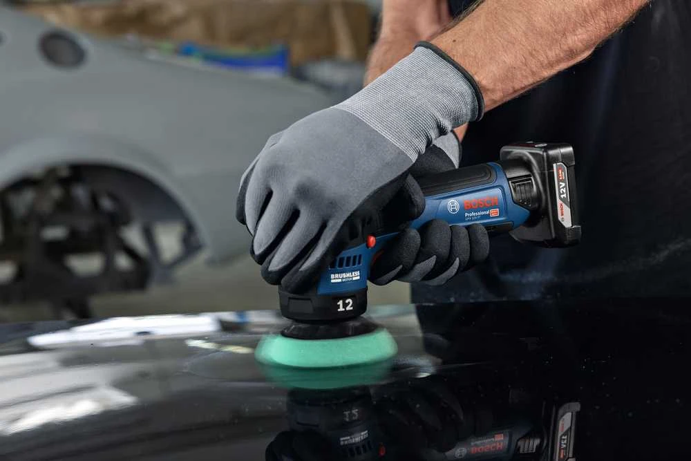 BOSCH poliruoklis GPX 12V-77 be akumuliatoriaus ir kroviklio