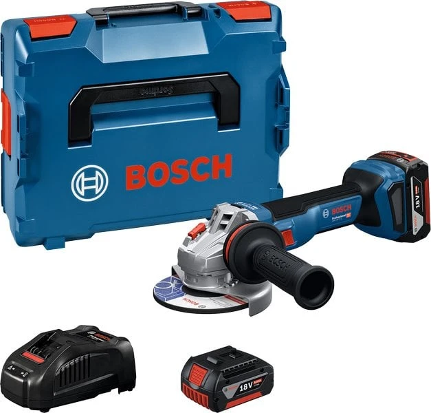 Bosch GWS 18V-11 S, 2x5.0Ah GAL1880, LB